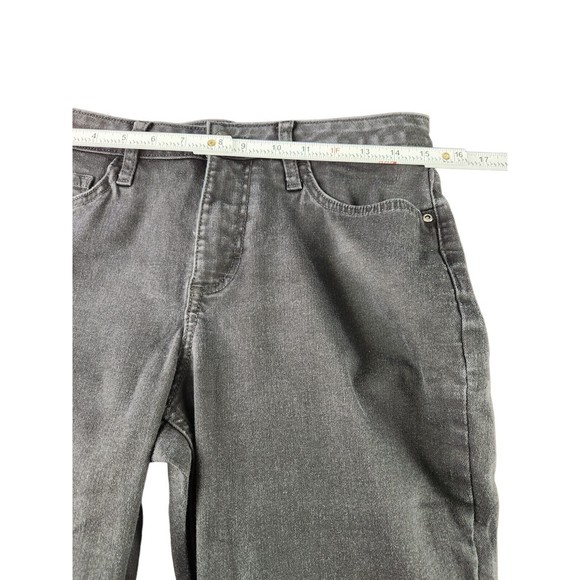 Lee Women Black Washed Mid Rise Boot Cut Stretch Denim Jeans Size 10P - Picture 3 of 9